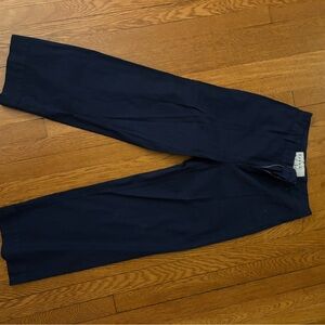 Frank & Eileen Women’s Dark Blue Linen Trousers